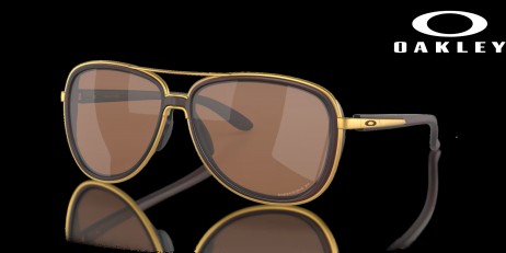 Oakley Split Time Prizm Tungsten Polarized Lenses Matte Rootbeer Frame Sunglasses