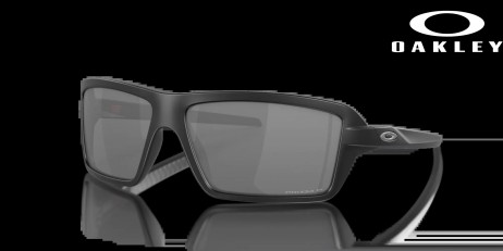 Oakley Cables Prizm Black Polarized Lenses Matte Black Frame Sunglasses