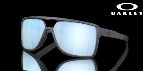 Oakley Castel Prizm Deep Water Polarized Lenses Blue Steel Frame Sunglasses