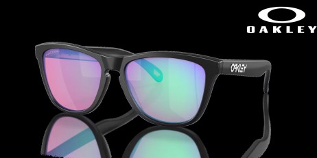 Oakley Frogskins (Low Bridge Fit) Prizm Golf Lenses Matte Black Frame Sunglasses