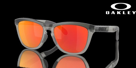 Oakley Frogskins Range Prizm Ruby Lenses Matte Grey Smoke/Grey Ink Frame Sunglasses