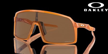 Oakley Sutro (Low Bridge Fit) Introspect Collection Prizm Bronze Lenses Transparent Ginger Frame Sunglasses