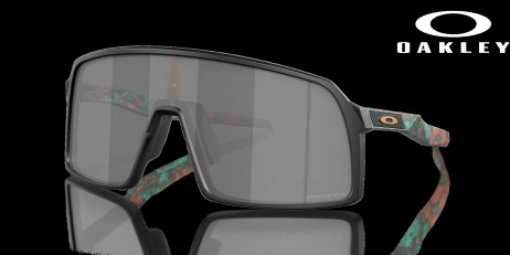 Oakley Sutro (Low Bridge Fit) Coalesce Collection Prizm Black Lenses Matte Black Frame Sunglasses