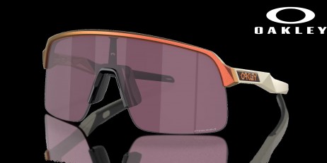Oakley Sutro Lite Chrysalis Collection Prizm Road Black Lenses Matte Red Gold Colorshift Frame Sunglasses