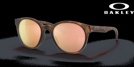 Oakley Spindrift Prizm Rose Gold Lenses Matte Brown Tortoise Frame Sunglasses