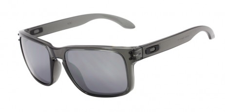 Oakley Unisex Holbrook Gray Frame Silver Lens Rectangular 55mm Sunglasses