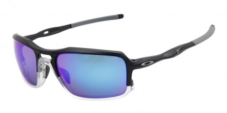 Oakley Men's Triggerman Black Frame Blue Lens Rectangular 59mm Polarized Sunglasses