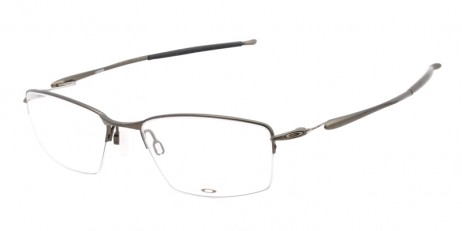 Oakley Unisex Lizard Bronze Frame Transparent Lens Semi Rimless 54mm Glasses