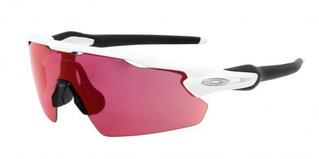 Oakley Radar ev Pitch White Frame Purple Lens Shield Sunglasses