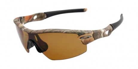 Oakley Men's Radar Green Frame Brown Lens Shield Sunglasses