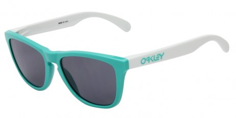 Oakley Unisex FROGSKINS Green Frame Gray Lens Oval 55mm Sunglasses