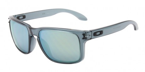 Oakley Men's HOLBROOK Blue Frame Green Lens Rectangular 55mm Sunglasses