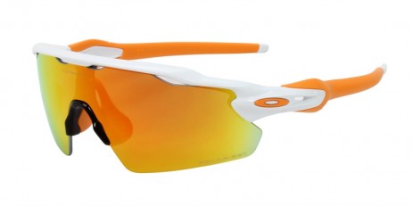 Oakley Radar ev Pitch White Frame Red Lens Shield Sunglasses