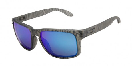 Oakley Unisex Holbrook Gray Frame Blue Lens Rectangular 55mm Sunglasses