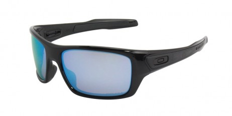 Oakley Men's Turbine Black Frame Blue Lens Rectangular 65mm Sunglasses