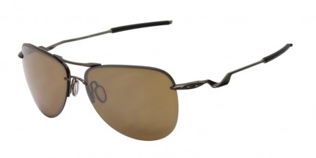 Oakley Men's Tailpin Bronze Frame Brown Lens Aviator 61mm Sunglasses