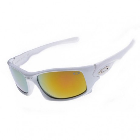Oakley Ten sunglasses white frame fire iridium lens