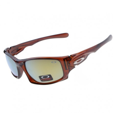 Oakley Ten sunglasses brown frame persimmon iridium lens