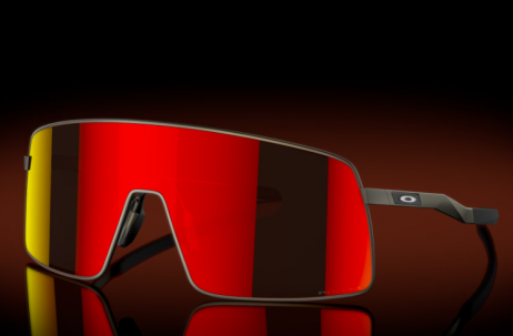 Oakley Sutro TI Sunglasses Satin Carbon Frame Prizm Ruby Lenses