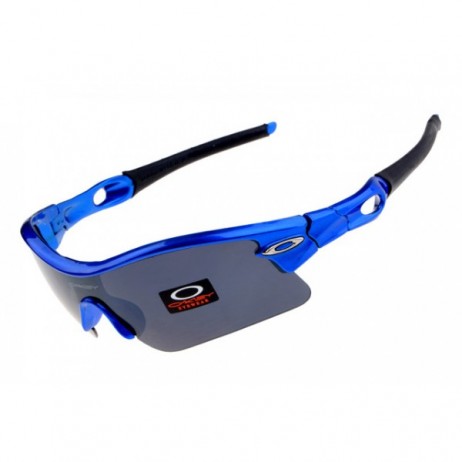 Oakley radar pitch sunglasses polished blue / black lens