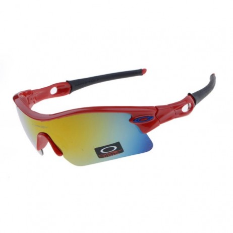 Oakley radar pitch sunglasses polished red / fire iridium