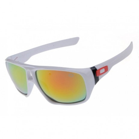 Oakley dispatch sunglasses white / fire iridium