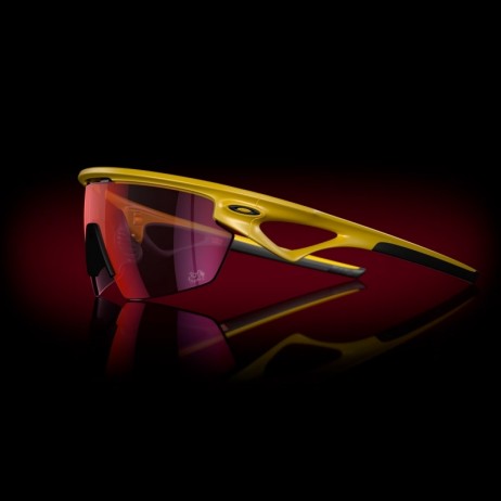 Oakley 2024 Tour De France Sphaerae Prizm Road Lenses Matte Yellow Frame Sunglasses