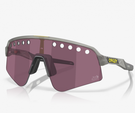 Oakley 2025 Tour De France Sutro Lite Sweep Sunglasses Matte Grey Ink Frame Prizm Road Black Lenses
