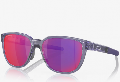 Oakley Actuator Sunglasses Transparent Lilac Frame Prizm Road Lenses