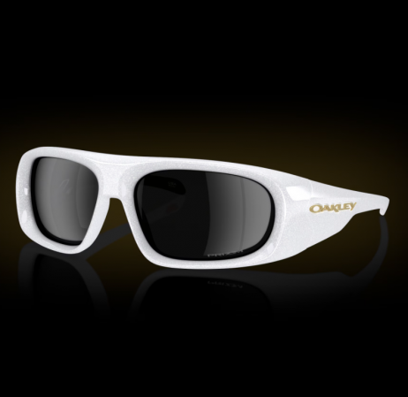 Oakley Belleville Sunglasses Pearl White Frame Prizm Black Lenses