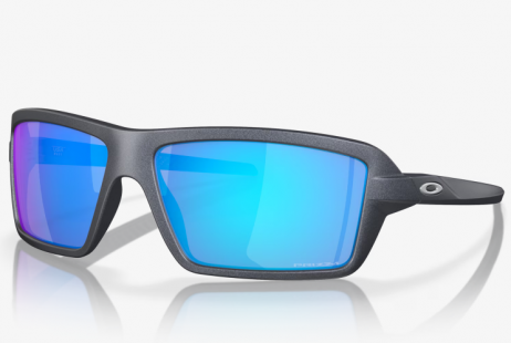 Oakley Cables Sunglasses Blue Steel Frame Prizm Sapphire Lenses