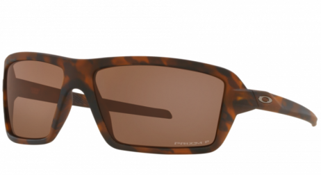Oakley Cables Sunglasses Brown Tortoise Frame Prizm Tungsten Polarized Lenses