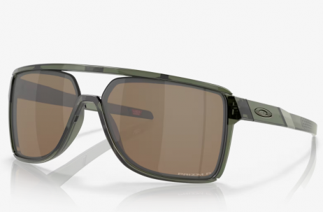 Oakley Castel Sunglasses Olive Ink Frame Prizm Tungsten Polarized Lenses