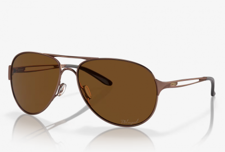 Oakley Caveat Sunglasses Brunette Frame Bronze Polarized Lenses