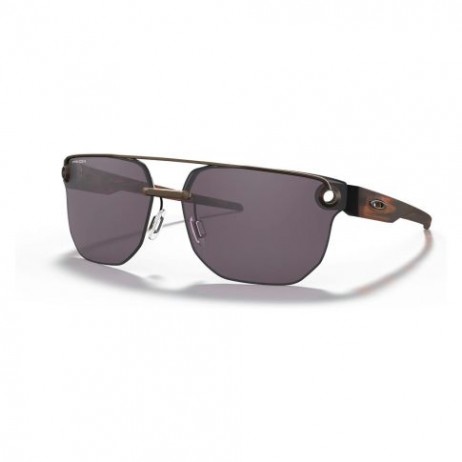 Oakley Chrystl Sunglasses Satin Toast Frame Prizm Grey Lens