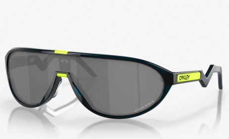 Oakley CMDN Sunglasses Translucent Poseidon Frame Prizm Black Lenses