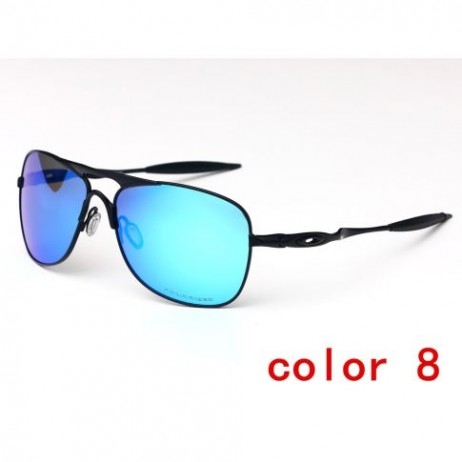 Oakley Crosshair Sunglasses Black Frame Polarized Blue Lenses