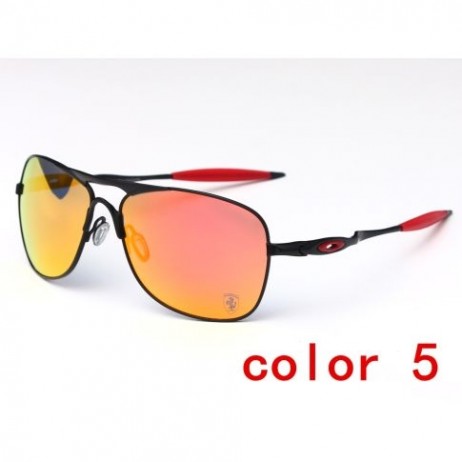 Oakley Crosshair Sunglasses Black Frame Polarized Ruby Lenses