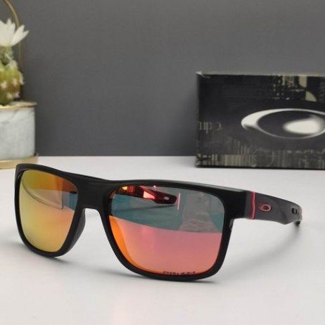 Oakley Crossrange Sunglasses Matte Black Frame Prizm Polarized Ruby Lenses