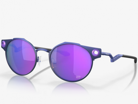 Oakley Deadbolt Sunglasses Matte Navy Frame Prizm Violet Lenses