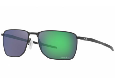 Oakley Ejector Sunglasses Satin Light Steel Frame Prizm Jade Lenses
