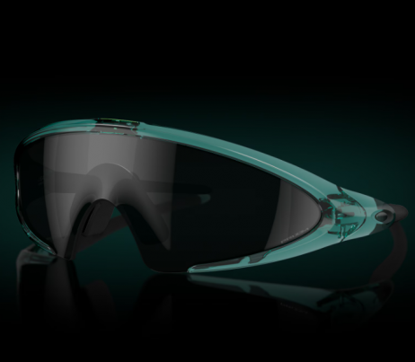Oakley Ellipse Sunglasses Transparent Pacific Frame Prizm Black Lenses