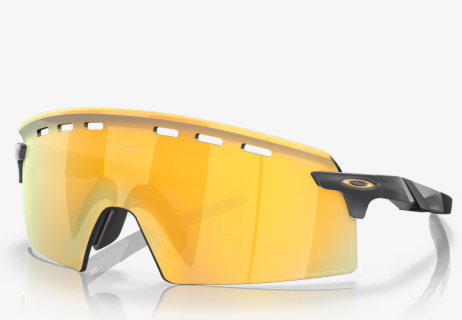 Oakley Encoder Strike Sunglasses Matte Carbon Frame Prizm 24k Lenses