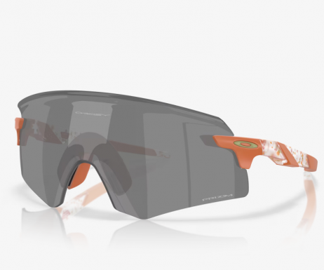 Oakley Encoder Sunglasses Clear Terrazzo Frame Prizm Black Lenses