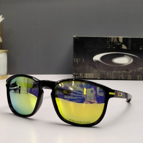 Oakley Enduro Sunglasses Polished Black Frame Polarized Galaxy Gold Lenses