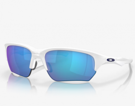 Oakley Flak® Beta Sunglasses Matte White Frame Sapphire Iridium Lenses