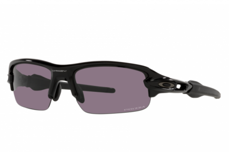 Oakley Flak Sunglasses Polished Black Frame Prizm Grey Lenses