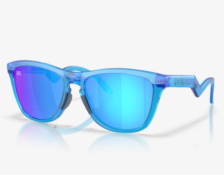 Oakley Frogskins™ Hybrid Fabio Quartararo Signature Series Sunglasses Matte Acid Blue Frame Prizm Sapphire Lenses