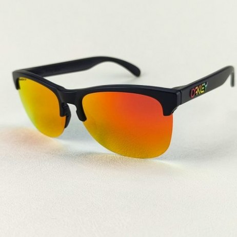 Oakley Frogskins Lite Sunglasses Black Frame Prizm Ruby Lenses