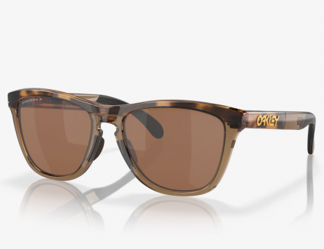 Oakley Frogskins Range Sunglasses Brown Tortoise/Brown Smoke Frame Prizm Tungsten Polarized Lenses